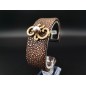 Rochenlederarmband - 750er Goldapplikation mit 51 Diamanten und Tahitiperle