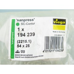 2 Stk Viega Sanpress SC Contur 54mm x 28 Reduzierstück