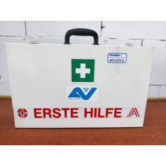 Erste Hilfe Kasten gefüllt, Metall