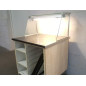Theke mit Spuckschutz Rollbar